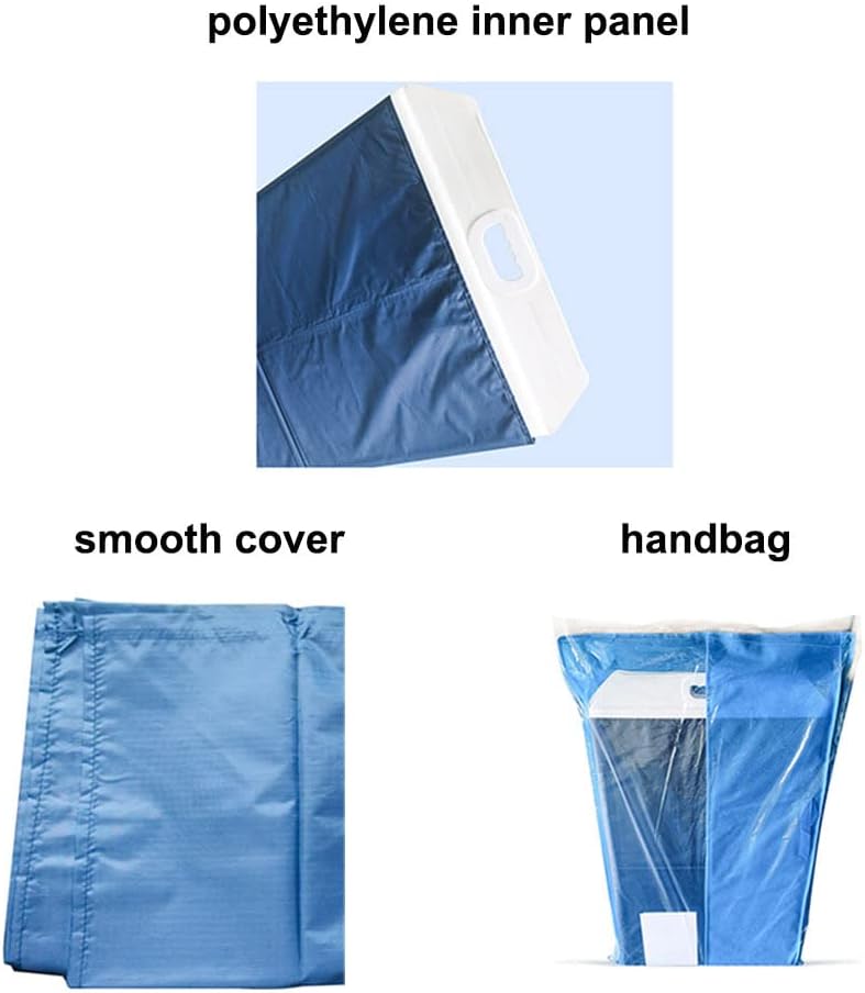Foldable Rolling Patient Transfer Board with Handles, Reusable Patient Transfers for Transferring Patient from Bed to Bed or Operationg Table
