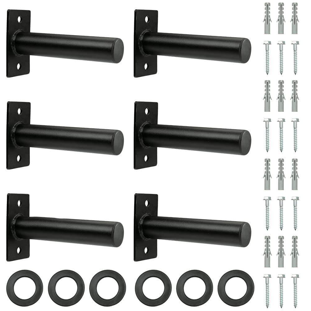Soporte de pared para discos de pesas, 300 kg, resistente al desgaste, soporte para discos de 2 pulgadas, multifunción, entrenamiento de fuerza, equipo de fitness, accesorios con protector