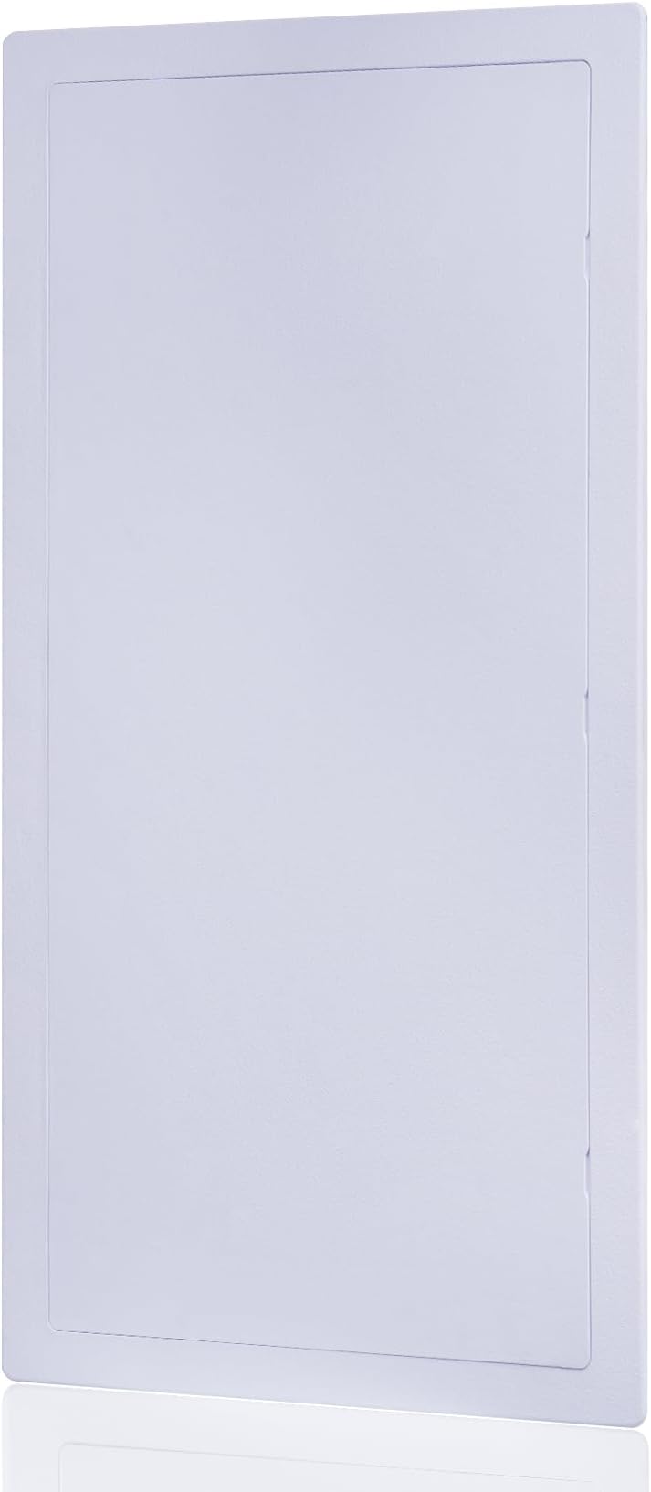 Suteck Plumbing Access Panel for Drywall Ceiling 14 x 29 Inch Reinforced Plastic Wall Access Doors Removable Hinged White