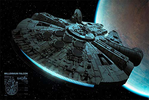 Hasbro Star Wars - Millennium Falcon Con Scialuppa (Force Link 2.0), Giocattolo 9 Cm