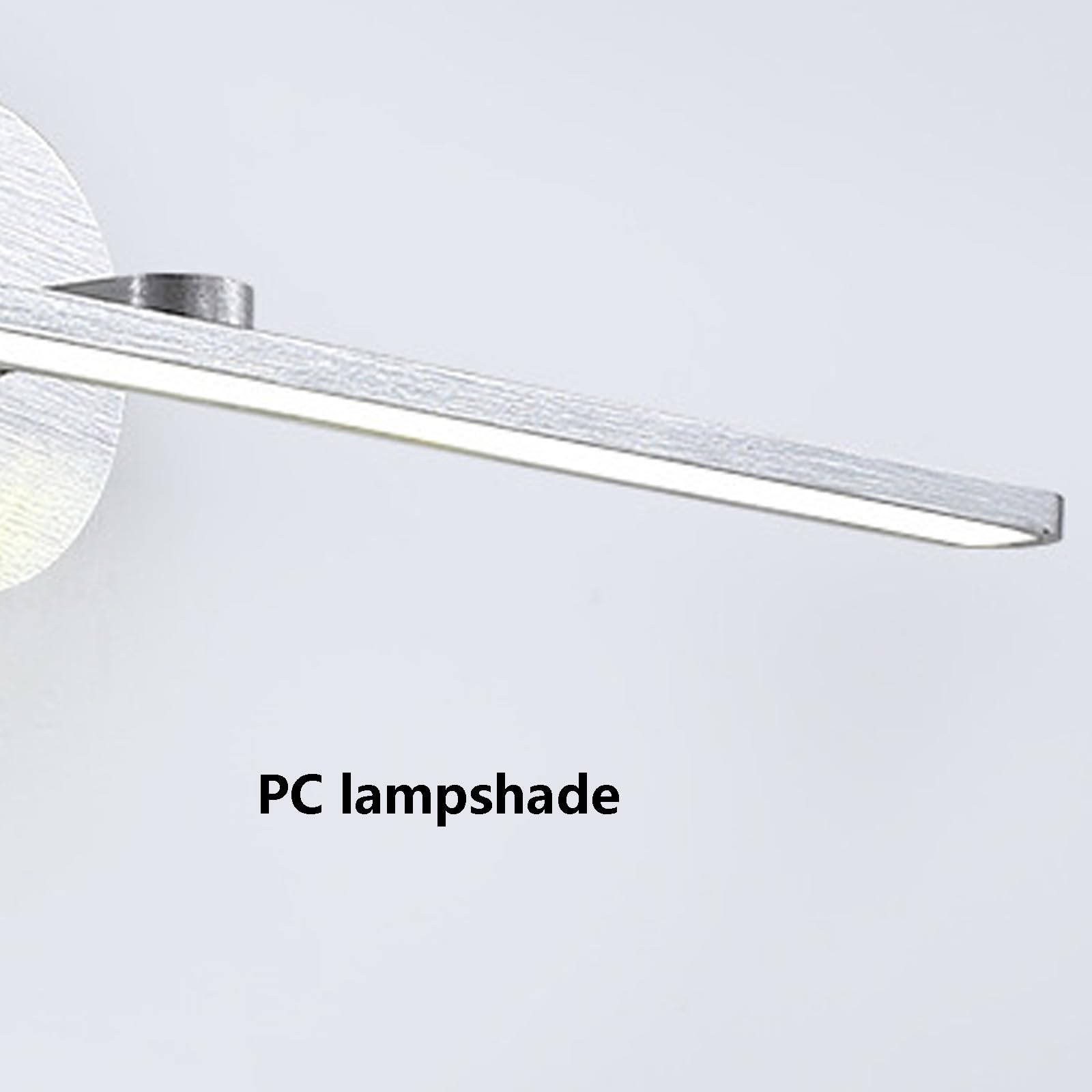 LED Wandlampe Spiegelleuchte Bad Wandleuchte Indoor mit Zugschalter Wandbeleuchtung Modern Badezimmer Wandleuchten Wasserdichte Aluminium für Schlafzimmer Wohnzimmer Flur (Silbrig,Warmes Licht)