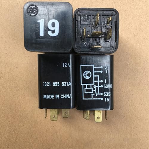 Relé de limpiaparabrisas de coche n.º 19 321 955 531A 6pin