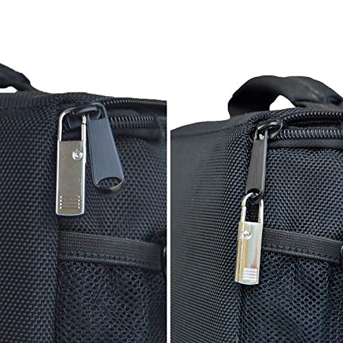 Zipper Pull Tab Repair Replacement Metal Zipper Pulls Extension Easy Use Zippers Tags Extender Handle Mend Fixer for Luggage Backpack Suitcase