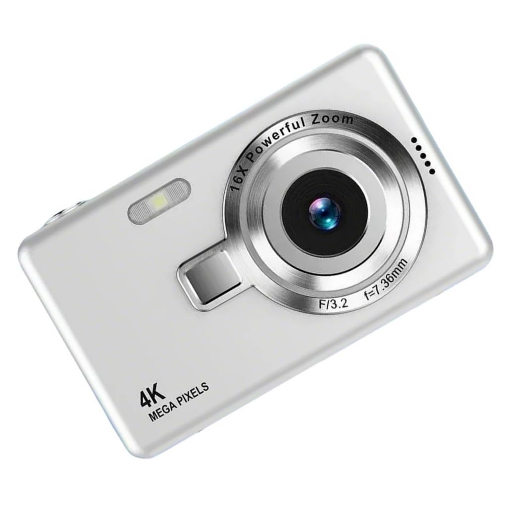 Elnwnnkc Digital Camera Card Cameras with 96MP 1080P Resolution Clearly Autofocused Vlog Camera for Artistic