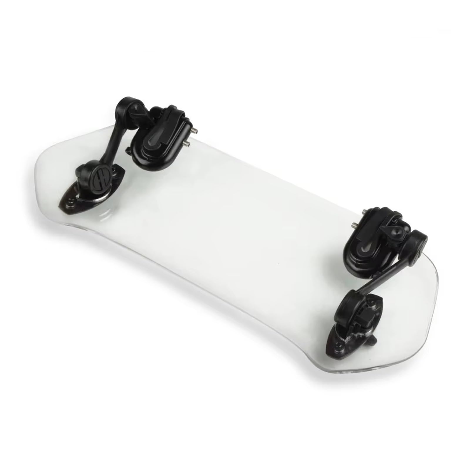 Moto Pare Brise Extension Pare Brise Moto Déflecteur Pare Brise À Pince Réglable pour R1200GS pour R1250GS pour CRF1000L pour CRF1100L pour ADV Déflecteur Vent Moto(Big Black)