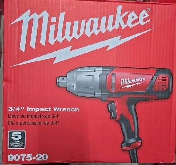 MILWAUKEE'S Impact Wrench, 120VAC, 7.0 Amps, 3/4", Red (9075-20)