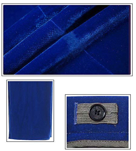 Suit For Boys Velvet 5 Pieces Outfit Set Blazer Vest Pants Formal Tuxedo Slim Fit Boy Suits Royal Blue Size 4T #TOP4