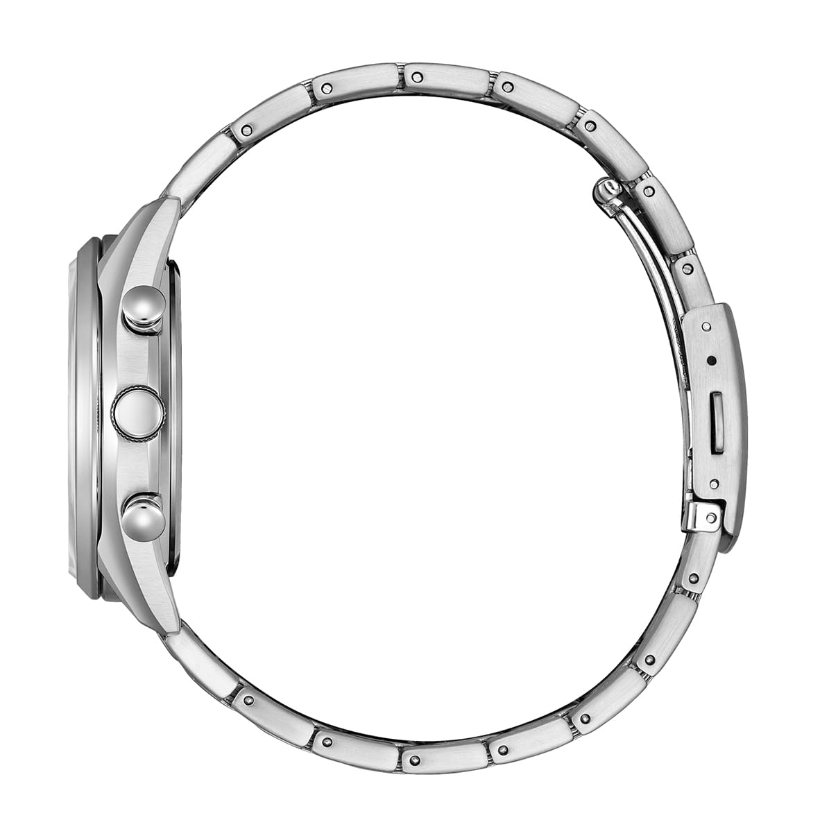 Citizen Reloj analógico de Cuarzo para Hombre con Correa de Acero Inoxidable CA0459-79X, Verde, Pulsera