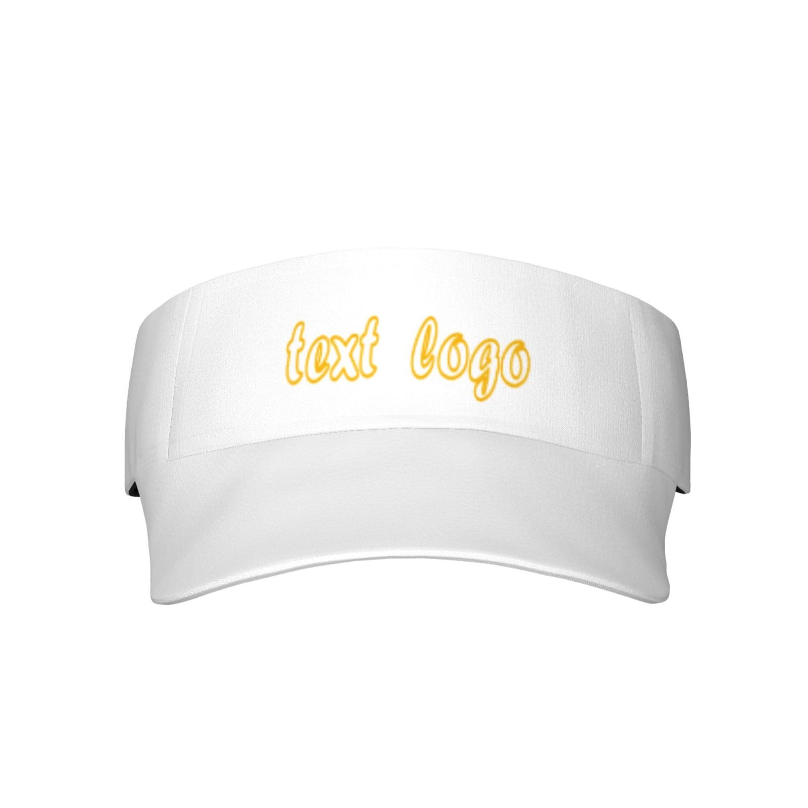 Custom Sun Visors for Women Personalized Visor Hat for Men Golf Visor Tennis Visors for Women White