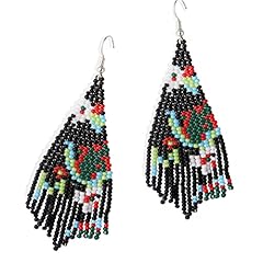 Black Flower Earrings