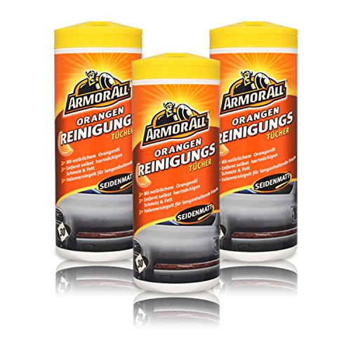 Armor All 3 x 45025L ORANGENREINIGUNGS TÜCHER 30 Stück (3er Set)