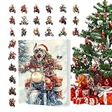 Amplia gama de aplicaciones: con compatibilidad con paredes, puertas y ventanas, este calendario de cuenta regresiva de Adviento para perros de Navidad levanta tu decoración navideña y brilla por igual cuando se utiliza en árboles de Navidad o espejos retrovisores de coche, asegurando un espíritu festivo constante en todas las áreas de exhibición