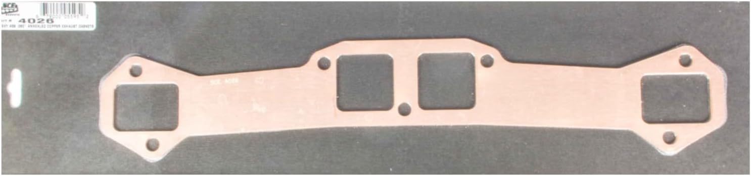 SCE Gaskets 4026 Copper Exhaust Gasket for 409 Big Block Chevy Engine