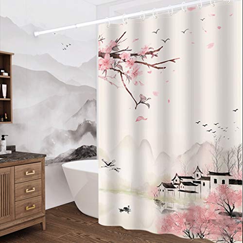 Rideau de douche épaissi de haute qualité pour partition de bain