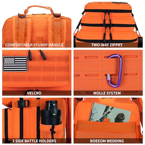 Image of Military Tactical Backpack 45L /25L 3 Day Assault Pack Molle Daypack Hiking Backpack for Men and Women