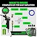 Rhino USA Digital Tire Pressure Gauge with Inflator (250 PSI) Professional Air Chuck & Air Compressor Attachments - High Pressure Tire Gauge with 0.1 Display Resolution - Best Car Accessories (1-Pack)