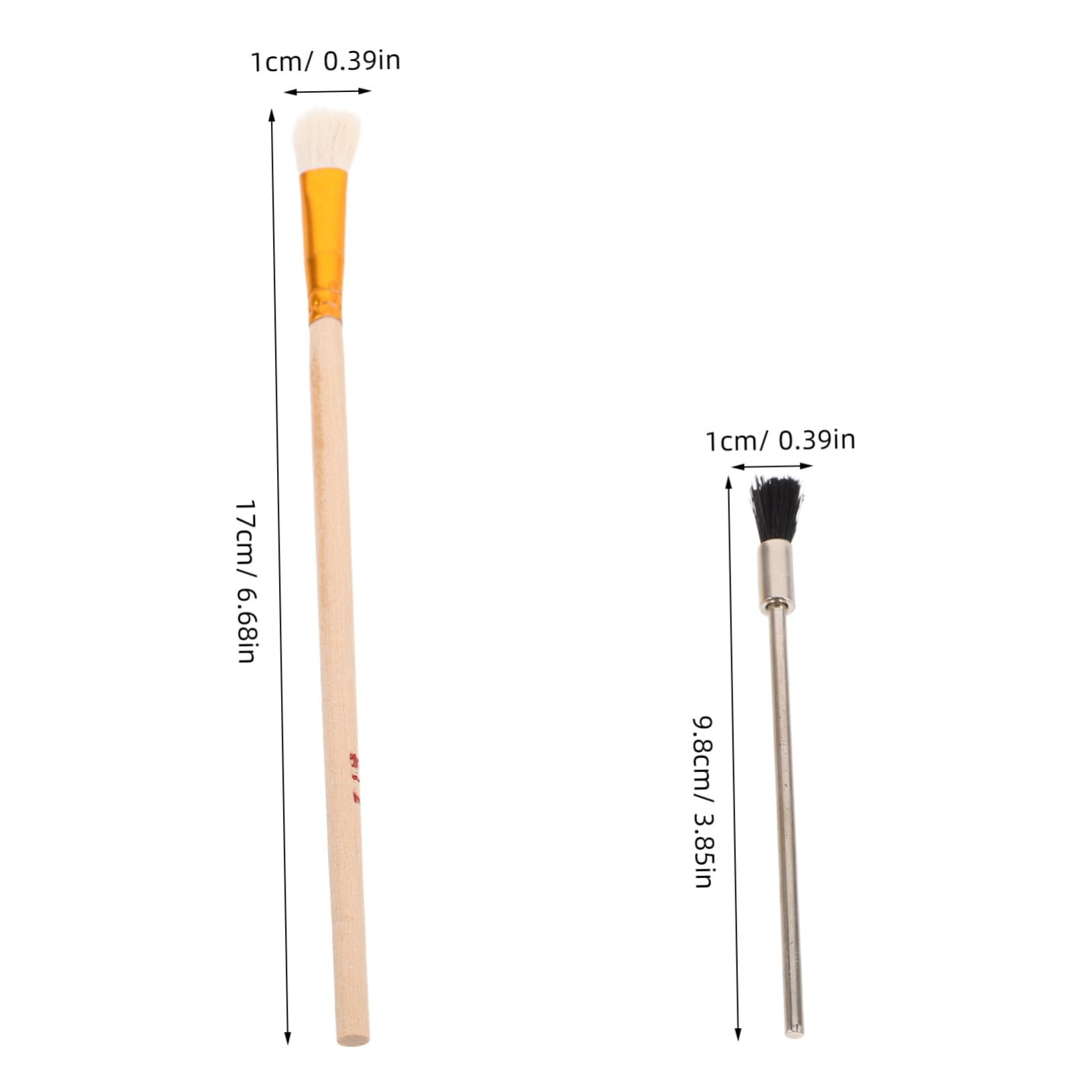 TEHAUX 4Pcs Airbrush Cleaning Brush Durable Brushes for Thorough Maintenance of Airbrush Tools Portable and Compact Design for Artists and Professionals