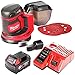 Price comparison product image Milwaukee M18BOS125 18V Sander 1 x 5Ah Battery & Charger
