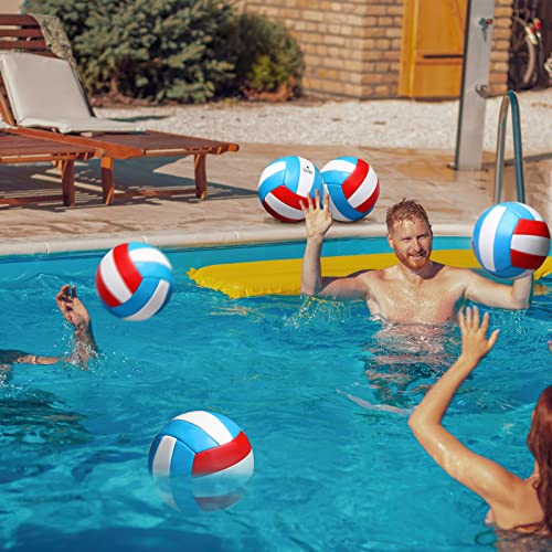 Image of Vinsot 12Pcs Size 5 Recreational Volleyballs with Air Pump Regulation Soft Volleyball Ball for Outdoor Indoor Play Waterproof Volleyball Bulk for Beginner Gym Training Beach Swimming Pool