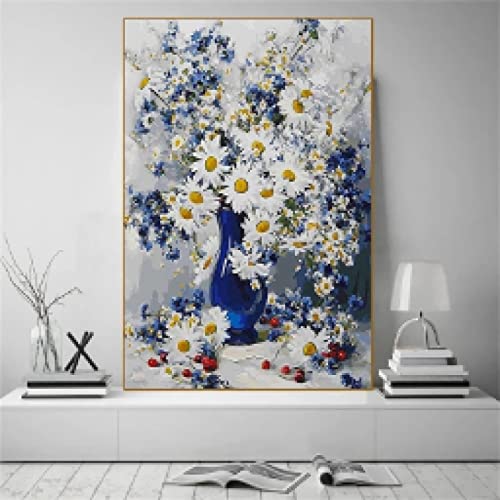 Affiche rétro de fleurs délicates pour chambre parentale