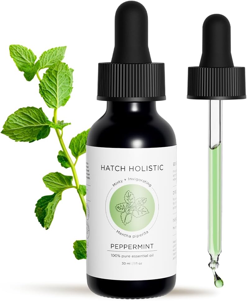 Peppermint Essential Oil – 1oz Pure Peppermint Oil for Diffuser Or Aromatherapy, Minty Fresh Scent for Energy, Focus and Vitality, Suitable for Home, Skincare and Humidifiers