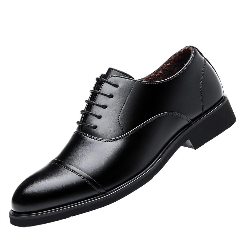 Men's Leather British Style Lace Up Wing Tip Dress Shoe Genuine Wedding Derby Fashion Formal Tuxedo Walking Shoes for Men