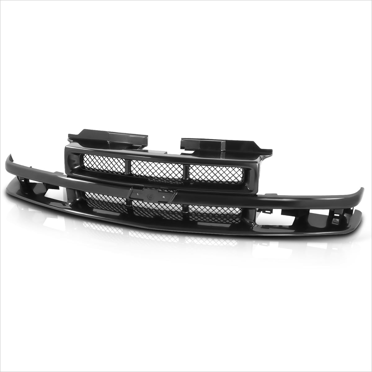 Factory Style Front Bumper Grille Grill Compatible with 98-03 Chevy S10 SS Xtreme,Black
