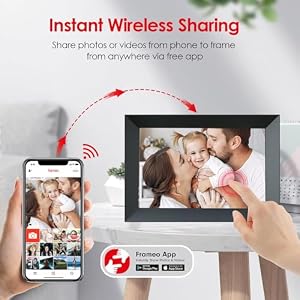Digital Picture Frame WiFi, 10.1 Inch Frameo Digital Photo Frame 32GB Memory, IPS Touch Screen, Auto-Rotate, Share Pictures Videos Instantly, Wedding, Birthday, Gift for Mom, Dad, Grandparents Digital Picture Frame WiFi 101 Inch Frameo Digital Photo Frame 32GB Memory IPS Touch Screen Auto Rotate Share Pictures Videos Instantly Wedding Birthday Gift for Mom Dad Grandparents