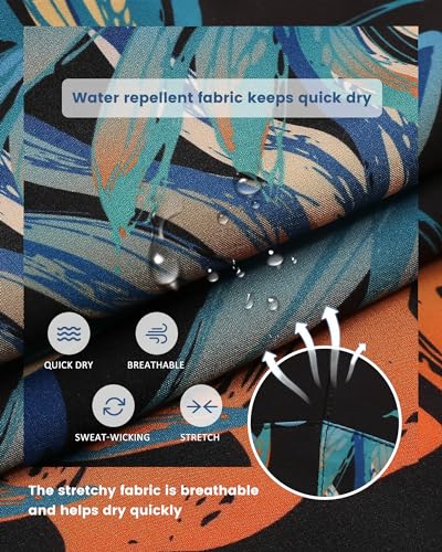 Image of maamgic Mens 5 Inch Stretch Swimming Shorts Compression Liner Swim Trunks Swimwear Bathing Suits Beach Wear Swim Suits