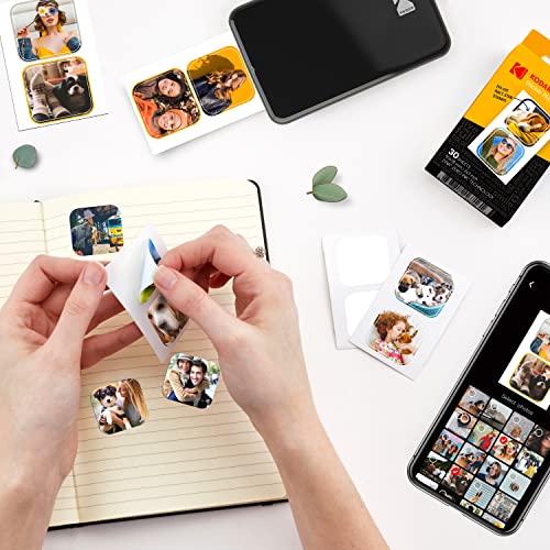 Kodak 2”x3” Premium Zink Pre-Cut Sticker Photo Paper (30 Sheets) Compatible with All Kodak 2x3” Instant Print Products – Except Printomatic - Image 5