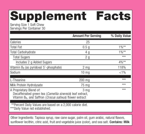 Metagenics HerWellness Rapid Stress Relief + Estrovera - Women's Stress Support Supplement with Saffron, L-Theanine & Vitamin B6 - Mixed Berry Flavor, 30 Soft Chews + Women's Health Supplement for Per - Image 4