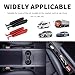 2PCS New Car Seat Gap Filler with 2 Storage Areas,Stylish Car Seat Gap Storage for Stabilizing Phone,Keys Wallet,Universal Car Seat Gap Filler Organizer Interior Accessories (Carbon Black)