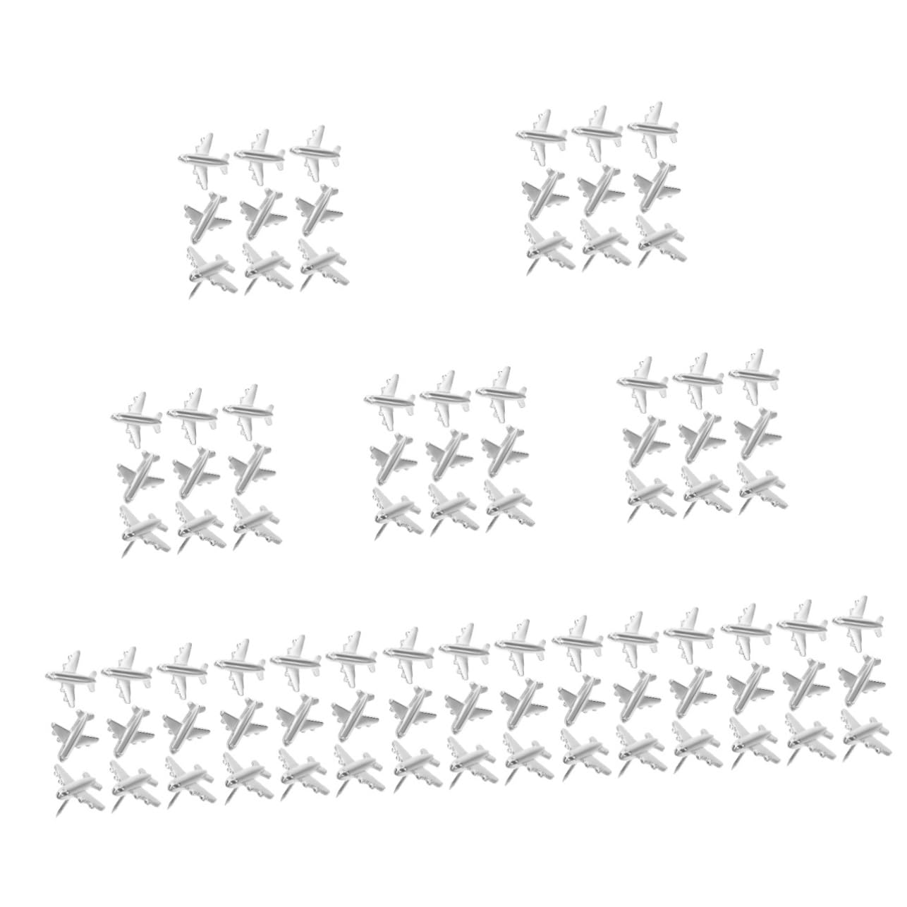 NUOBESTY 120stücke Metall Flugzeug Push Dekorative Pinnwand Nadeln Für Fotos Karten Und Korktafeln Robuste Daumenstecker Für Zuhause Und Büro Praktische Und Schöne Deko-Elemente