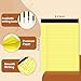Legal Pads 8.5 X11.75, Narrow Ruled Notepads, 2 Pack, 30 Sheet/Pad, Yellow Legal Pads, Tear Off Notepad, Perforated Writing Pad, Notebook Paper College Ruled, Notepads for Office Home School, Notepad