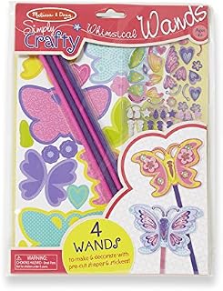 Melissa & Doug Simply Crafty Whimsical Wands Kit With Stickers, Pre-Cut Shapes, Foam