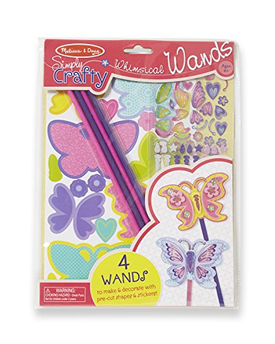 Melissa & Doug Simply Crafty Whimsical Wands Kit With Stickers, Pre-Cut Shapes, Foam