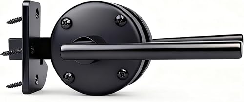 Pestillo de puerta para valla de madera, pestillo de puerta de doble cara, resistente, cerradura de puerta oscilante, accesorios para valla al aire