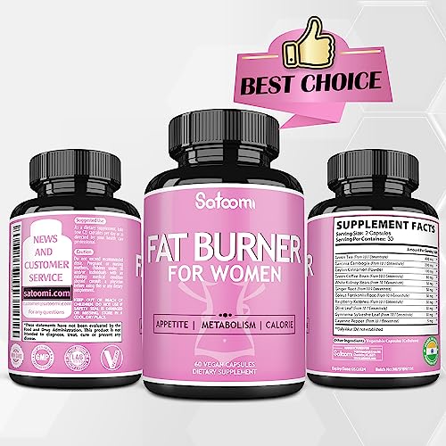 11In1 Herbs Burner For Women Body With Green Tea Extract, Garcinia Cambogia, Ceylon Cinnamon, White Kidney Bean, Ginger, Forskohlii, Raspberry Ketones, Olive, Gymnema & Others - 60 Capsules #TOP6