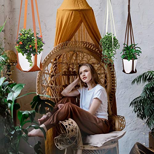 Eubuy EUBU00007 Leather Plant Hanger, Modern Design Hanging Planter Decorative Plant Pot thumb #5