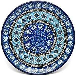 Polish Pottery Plate - Bread & Butter (6 1/4") - Aztec Sky