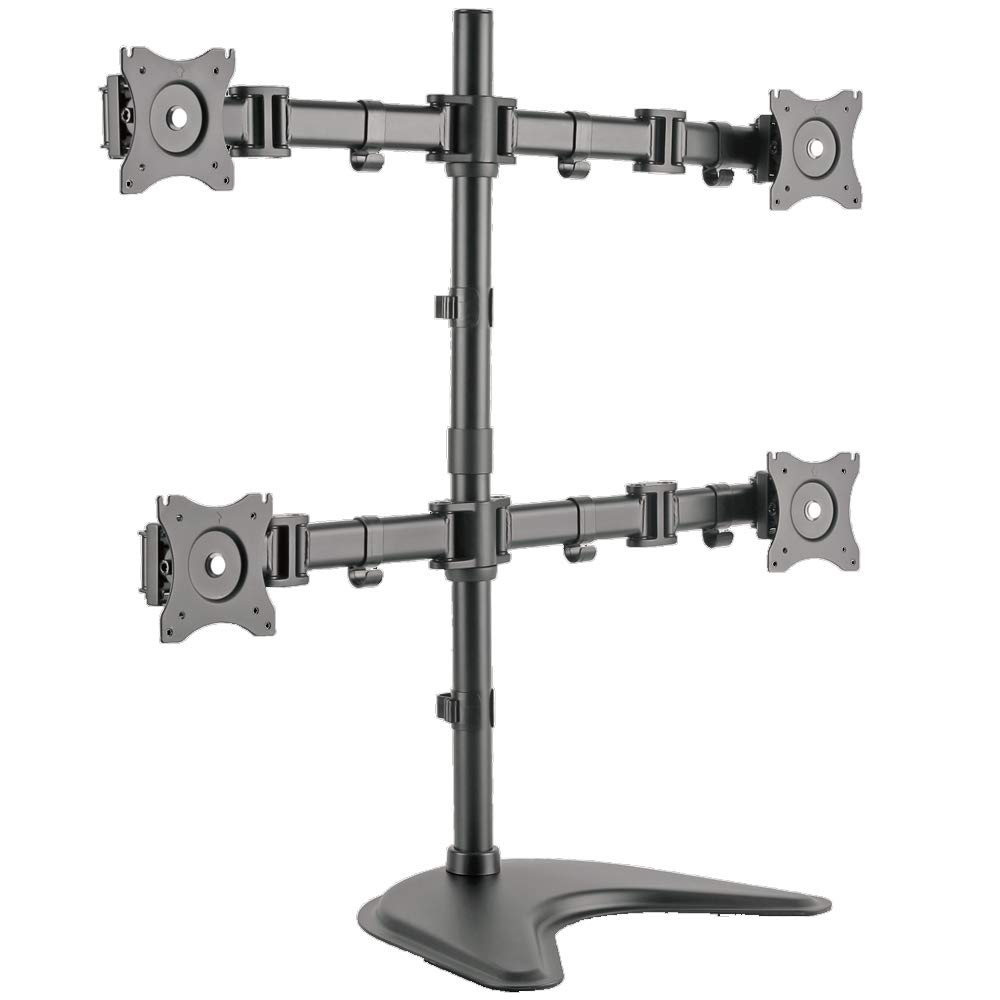 bluetekFloor TV Mount for 13-27 Inch Screens, Black, BT-748