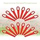 SWAWIS 150 Stücke Rasentrimmer Messer Rot Ersatzmesser Rasentrimmer Kunststoff Rasenmäherklinge Kunststoffmesser Rasentrimmer Rasentrimmer für FRT18A FRT18A1 Kunst 46155 FRT20A1 Zubehör