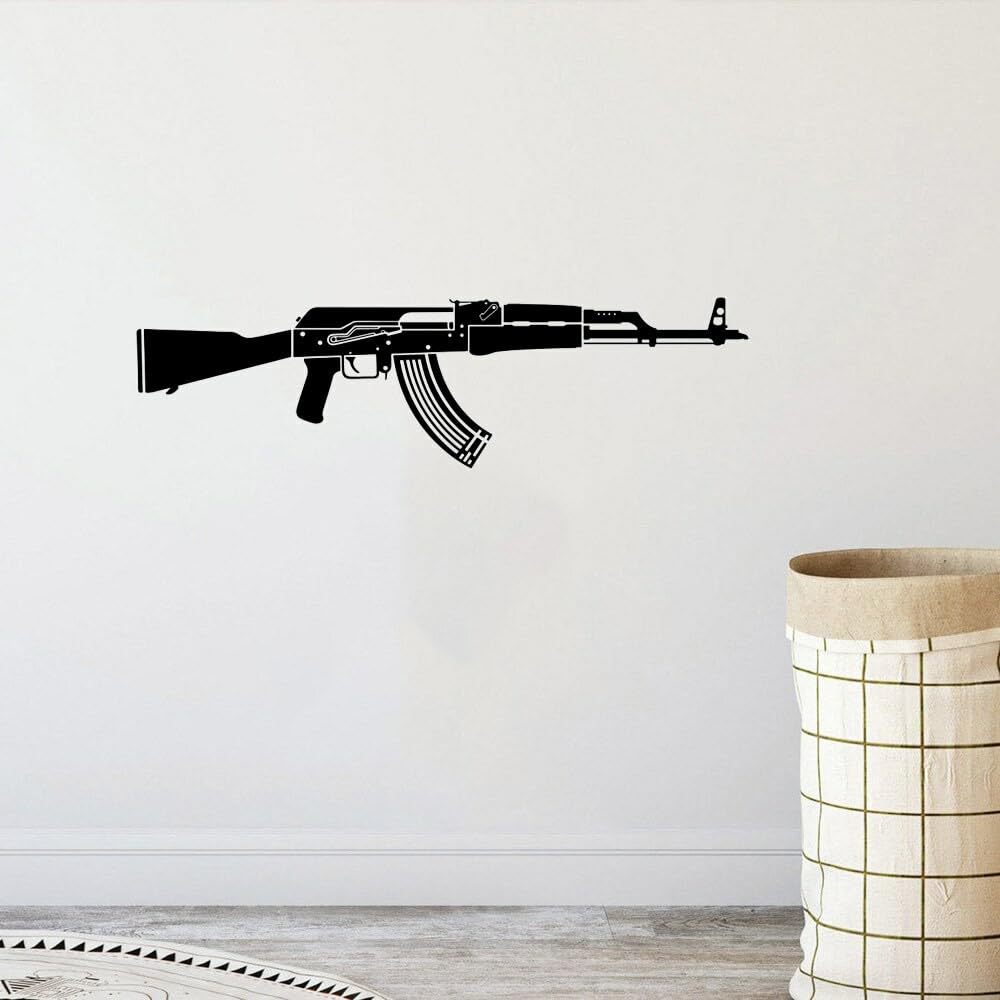 GADGETS WRAP Vinyl Sticker Large AK47 Gun Army Solider Wall Sticker Wall Decal-image-14