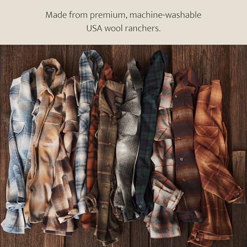 Pendleton Men's Shirt, Classic Board Shirts for Men, Long Sleeve, 100% Virgin Wool, Button Down4