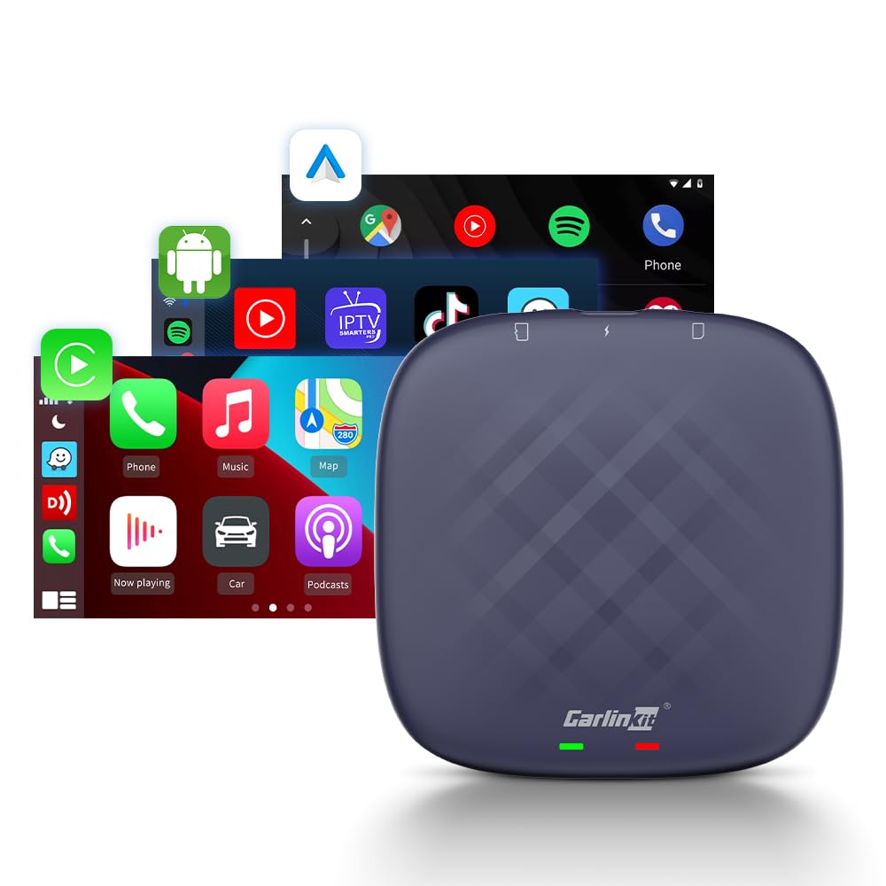 カーオーディオ Carlinkit 3.0 Android 13.0 8+128GB Amazon.com: Carlinkit Android 13.0 CarPlay AI Box Adapter,8GB+