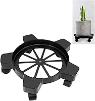 Vista 8 de Carrito de cubo de 5 galones con 5 ruedas giratorias de balanceo suave, 75 libras, sin punta ni derrames para cubo y maceta de 5 galones, diámetro