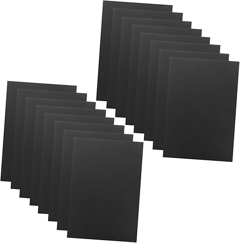 EXCEART 50 hojas de cartón negro papel de arte negro de alta calidad, papel de cartulina para hacer tarjetas, papel de boceto, papel negro A4, papel