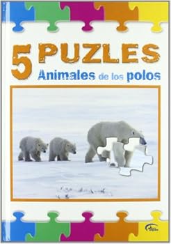 Paperback ANIMALES DE LOS POLOS. 5 PUZZLES [Spanish] Book