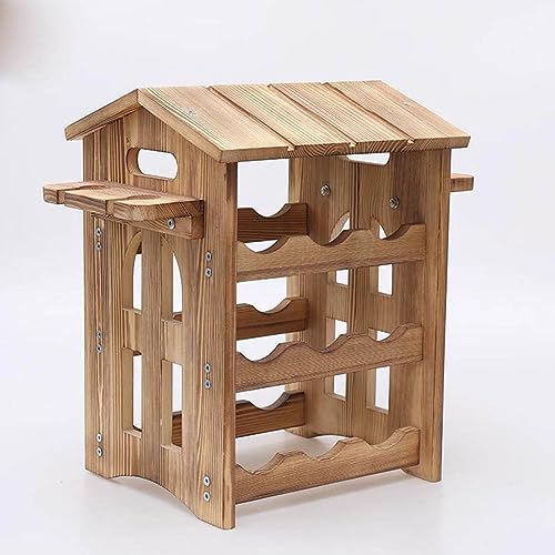 Soporte para 12 botellas de vino de madera pine