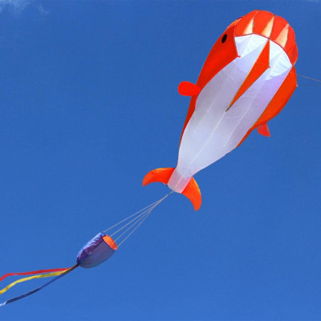 Lot de 3 cerfs-volants 3D sans cadre doux pour sports de plein air, rouge, 215 x 120 cm